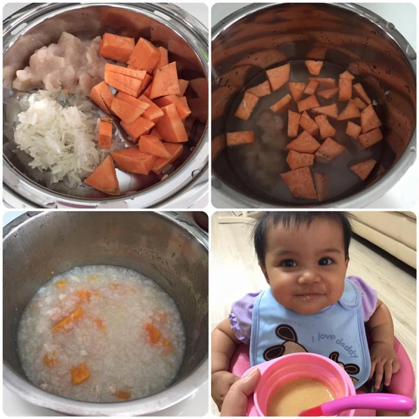 Chicken + Sweet Potato Porridge.